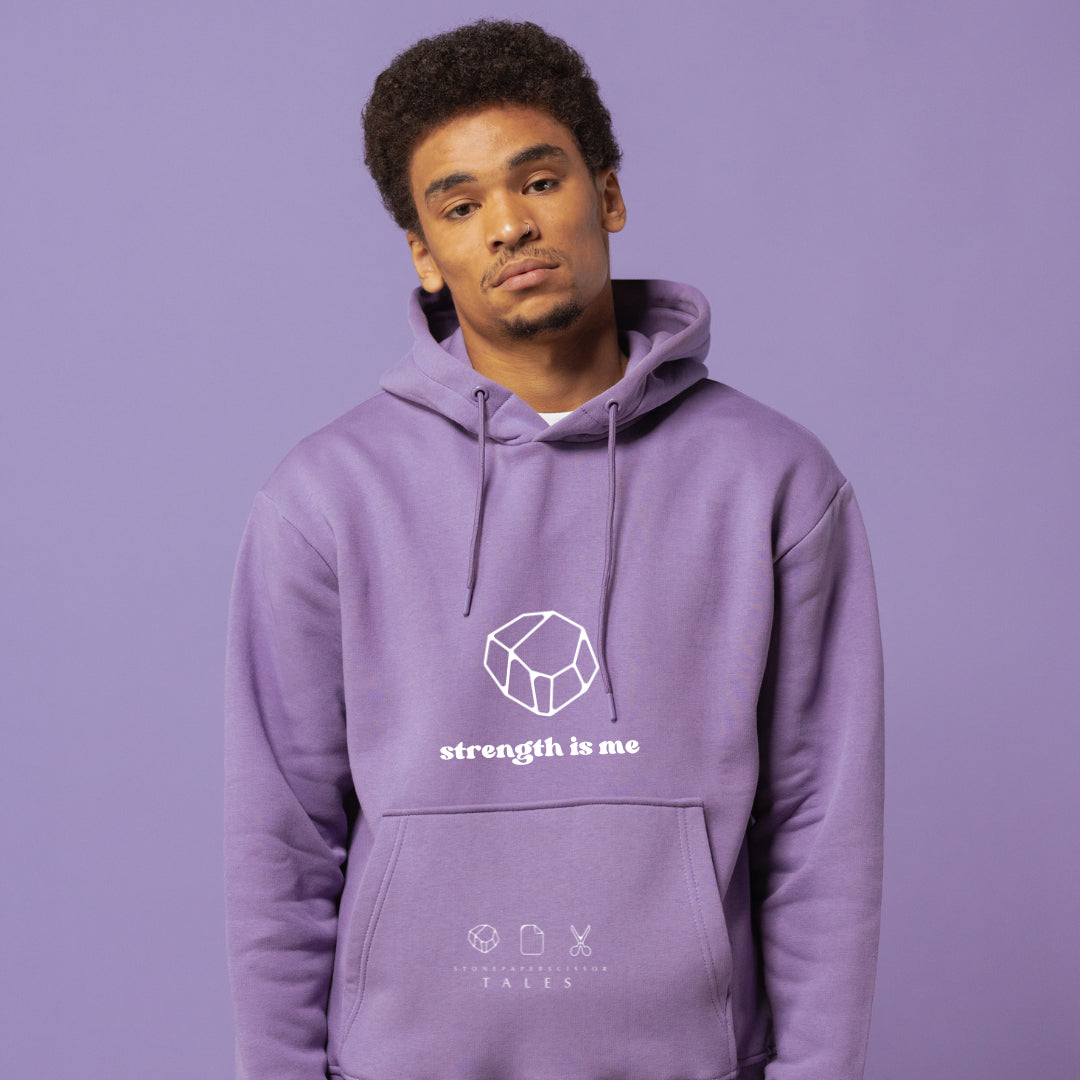 Purple sweat shirt for he