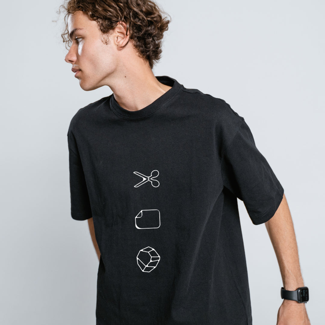Black T-shirt for he